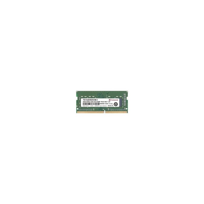 Transcend paměť 8GB Industrial SODIMM DDR4 3200 1Rx8 ((1Gx8)x8) CL22