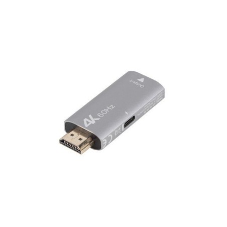 Lanberg adaptér HDMI(M)- DisplayPort(F) 4K stříbrný