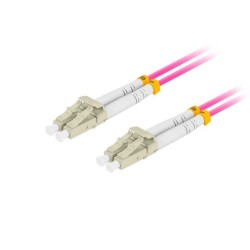 Lanberg optický PATCHCORD MM LC/UPC-LC/UPC Duplex 3M LSZH OM4 50/125 3.0MM fialový