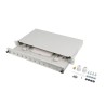 LANBERG 19" 1U OPTICKÝ PATCH PANEL 12XSC SIMPLEX / 12XLC DUPLEX ŠEDÝ + PŘÍSLUŠENSTVÍ FOP124SDLQB