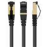 GEMBIRD PP8-LSZHCU-BK-2M – S/FTP Cat. 8 patch kabel s LSZH pláštěm, černý, 2 m