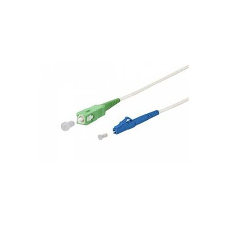 OPTIX SC/APC-LC/UPC patchcord arm. bílý 9/125 1m 3mm B3 LSZH simplex