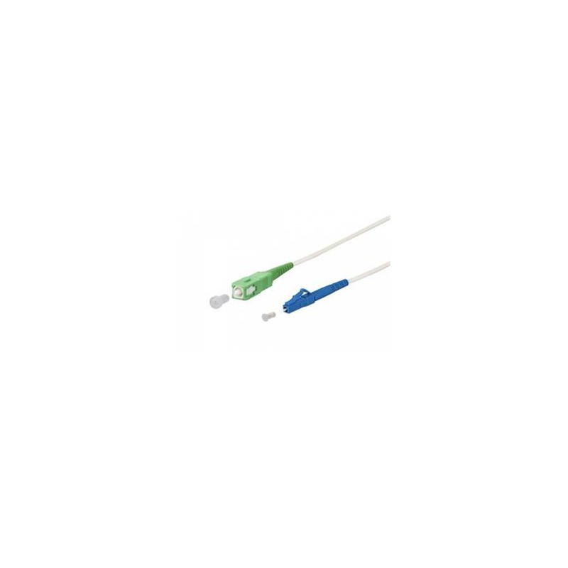 OPTIX SC/APC-LC/UPC patchcord arm. bílý 9/125 15m 3mm B3 LSZH simplex