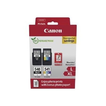 Canon CARTRIDGE PG-540L/CL-541XL PHOTO VALUE pro PIXMA MX375,395,435,455,475,MG2150,3150,4150 (180 str.)