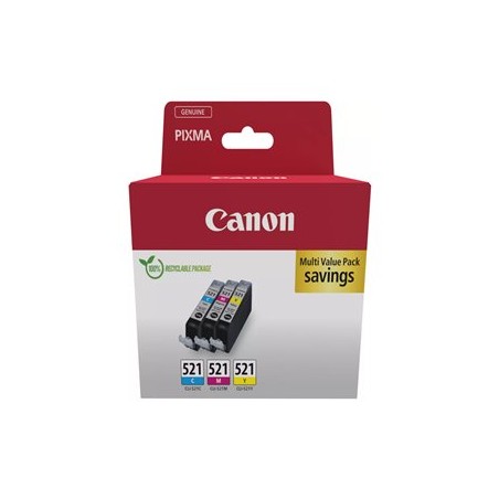 Canon CARTRIDGE CLI-521 C/M/Y MULTI-PACK pro Pixma iP 3600, iP4600, iP4700, MP540, MP550,560, MP620,630,640 (470 str.)