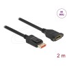 Delock DisplayPort prodlužovací kabel montážní panel 8K 60 Hz 2 m