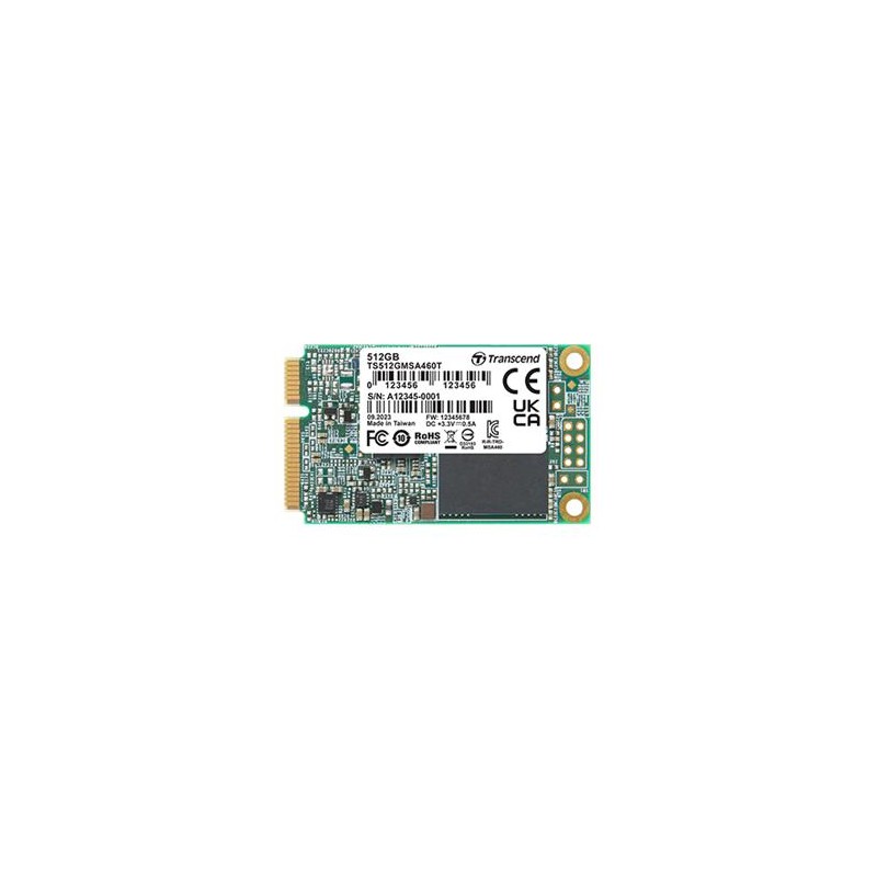 TRANSCEND MSA460T-VS1 128 GB SSD disk mSATA, SATA III, 3D TLC BiCS5