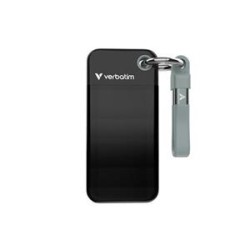 VERBATIM Pocket SSD 512GB, USB-C 3.2 Gen 2, černá/šedá