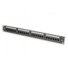 DIGITUS CAT 6, Class E Patch panel, nestíněný 24portový RJ45, 8P8C, LSA, 1U, rackový mount