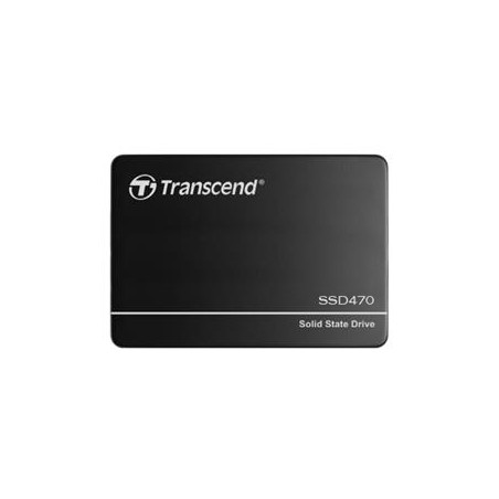 TRANSCEND SSD470N, 2TB Industrial (3K P/E) SSD disk 2.5" SATA3, 3D TLC, Aluminium case, 560MB/s R, 510 MB/W, černý