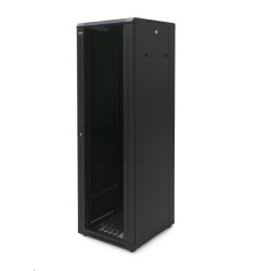 OCRACK 19" OCC-42U-66S rozvaděč stojanový 42U/600x600 skleněné dveře - černý