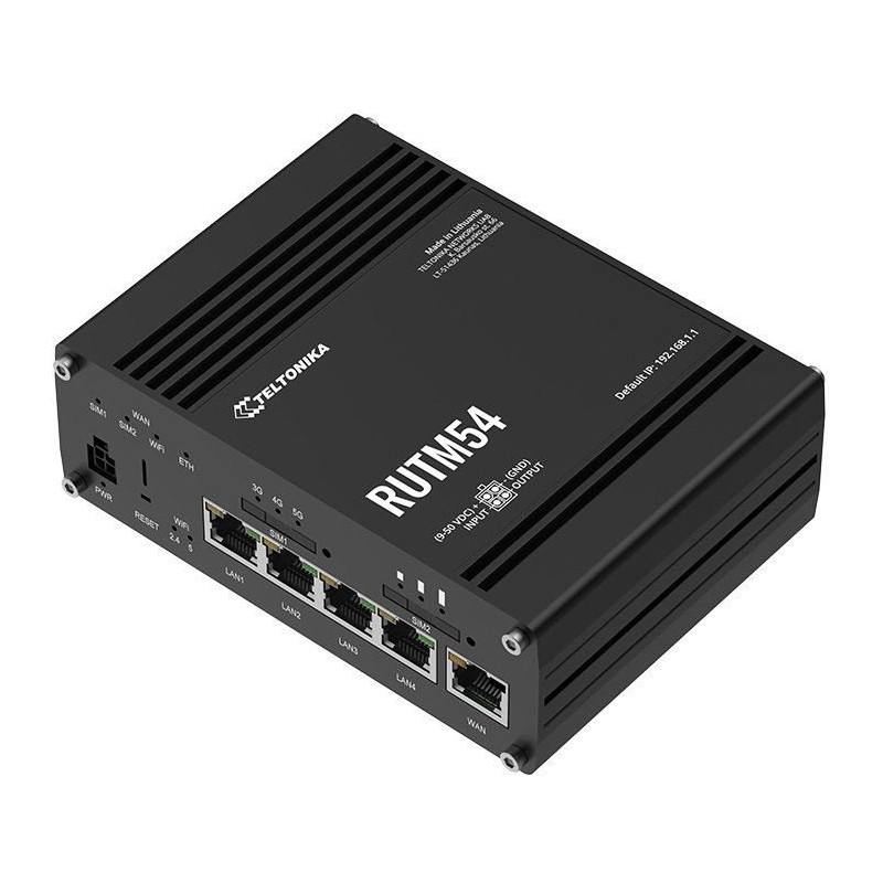 Teltonika RUTM54 Průmyslový 5G Wi-Fi Router, GPS, eSIM