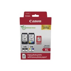 Canon CARTRIDGE PG-545XL/CL-546XL-fotopapír GP 501 multipack pro Pixma MG a Pixma TS 305, 3150, 3151 (400 str.)