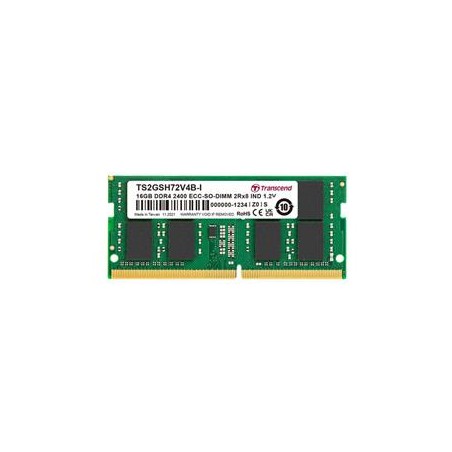 Transcend paměť 16GB Industrial DDR4 3200 ECC-SO-DIMM 2Rx8 IND 1Gx8 CL22 1.2V