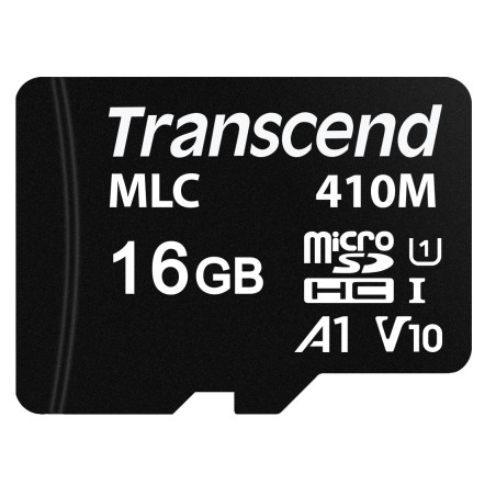 Transcend 16GB microSDHC410M UHS-I U1 (Class 10) A1 V10 MLC průmyslová paměťová karta (bez adaptéru)