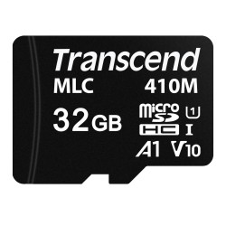 Transcend 32GB microSDHC410M UHS-I U1 (Class 10) A1 V10 MLC průmyslová paměťová karta (bez adaptéru)