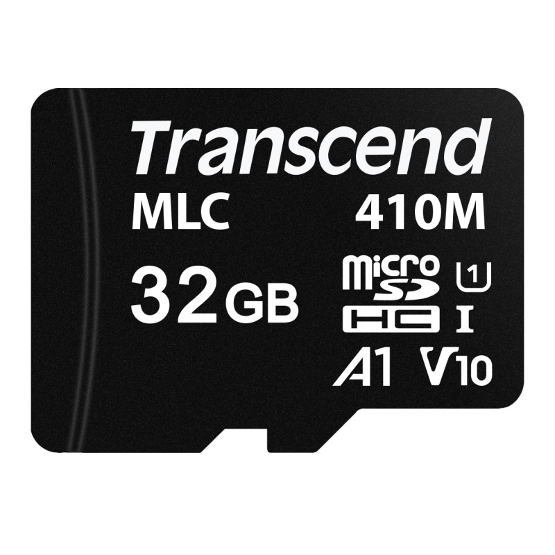 Transcend 32GB microSDHC410M UHS-I U1 (Class 10) A1 V10 MLC průmyslová paměťová karta (bez adaptéru)