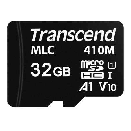 Transcend 32GB microSDHC410M UHS-I U1 (Class 10) A1 V10 MLC průmyslová paměťová karta (bez adaptéru)