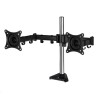 ARCTIC stolní držák Z2 Pro (Gen3) pro 2x LCD do 34", nosnost 2x15kg, 4x USB HUB, černý