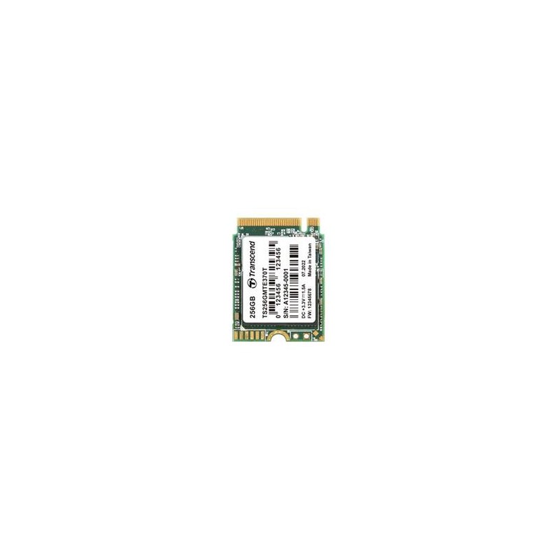 TRANSCEND MTE370T-VS1 256GB SSD disk M.2 2230, PCIe Gen3x4, M Key, 3D TLC BiCS5, DRAM-less, PE: 3K 2000MB/s R, 1100MB/s