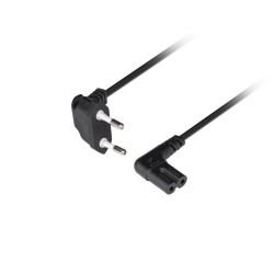 Lanberg napájecí Kabel Euro (rádio) CEE 7/16- IEC 320 C7 1,8M úhel VDE černý
