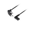 Lanberg napájecí Kabel Euro (rádio) CEE 7/16- IEC 320 C7 1,8M úhel VDE černý