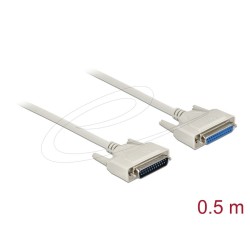 Delock Sériový kabel D-Sub 25, samec na samice, délky 0,5 m