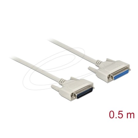 Delock Sériový kabel D-Sub 25, samec na samice, délky 0,5 m