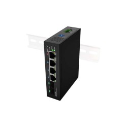 Lanberg Switch ILGE-4P-2S-90 lehký Průmyslový PoE 1XBT 3XAT 2XSFP DIN Gigabitový Ethernet