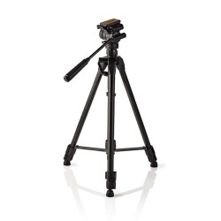 Nedis TPOD4200BK - Stativ | max. 3 kg | 60 - 165cm | 3 Segmenty | Náklon & Natočení | ABS / Hliník | Černá