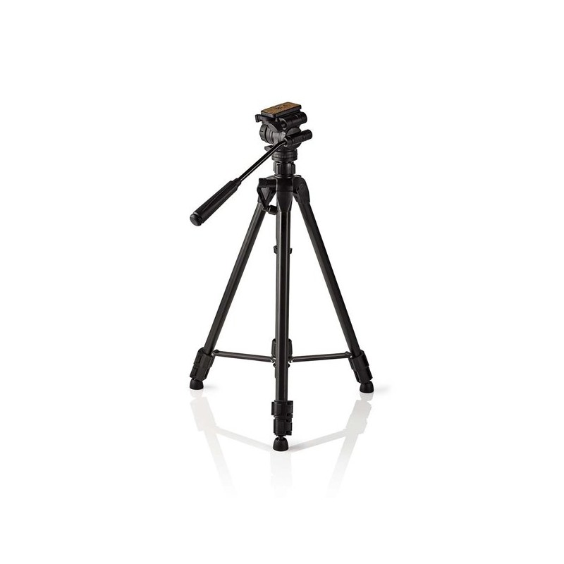 Nedis TPOD4200BK - Stativ | max. 3 kg | 60 - 165cm | 3 Segmenty | Náklon & Natočení | ABS / Hliník | Černá