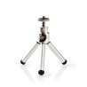 Nedis TPOD1000GY - Stativ | max. 0.8 kg | 11 - 14.5cm | 1 Segment | Kuličková hlava | taška | ABS / Ocel | Stříbrná