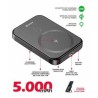SWISSTEN POWER BANK FUSION 5000 mAh S NABÍJENÍM APPLE WATCH (kompatibilní s MagSafe) STŘÍBRNÁ