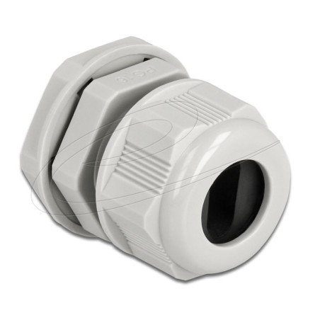 Delock Kabelová průchodka PG16 pro plochý kabel šedá, 2 kusy