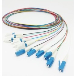 OPTIX LC/UPC Optický pigtail 09/125 2m 12ks barevné 250 i 900um G657A EASY STRIP