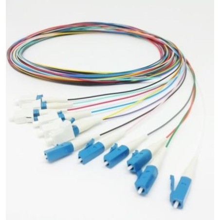 OPTIX LC/UPC Optický pigtail 09/125 2m 12ks barevné 250 i 900um G657A EASY STRIP