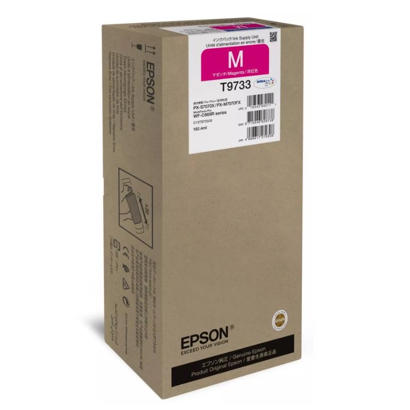 EPSON Ink bar WorkForce Pro WF-C869R Magenta XL Ink Supply Unit 192,4 ml (22.500 str.)
