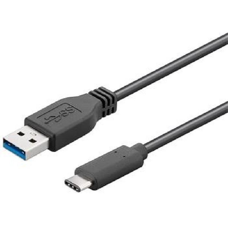 PremiumCord Kabel USB 3.1 konektor C/male - USB 3.0 A/male, černý, 1m