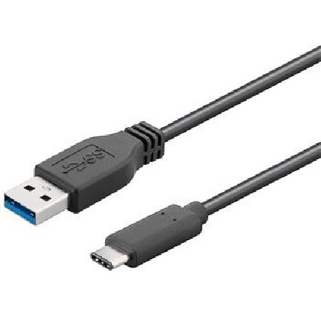 PremiumCord Kabel USB 3.1 konektor C/male - USB 3.0 A/male, černý, 1m