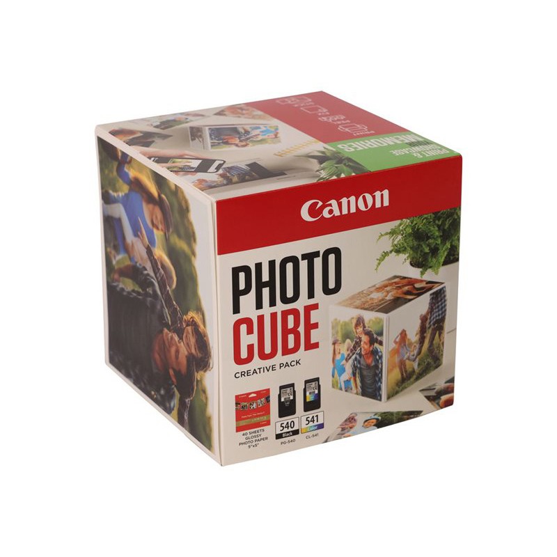 Canon CARTRIDGE PG-540/CL-541 PHOTO CUBE Creative Pack White Green - 5x5 fotopapír (PP-201 40 obr.)