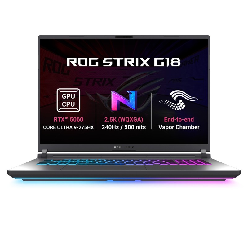 ASUS NTB ROG Strix G18 (G815LM-NEBULA008W), Ultra 9-275HX, 18" 2560 x 1600, 32GB, 1TB SSD, RTX 5060, W11 Home, Gray