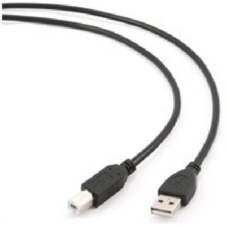 GEMBIRD Kabel USB 2.0 A-B propojovací 1,8m Professional (černý, zlacené kontakty)