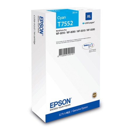 EPSON Ink bar WF-8xxx Series Ink Cartridge XL Cyan - (4.000 str.) (39 ml)