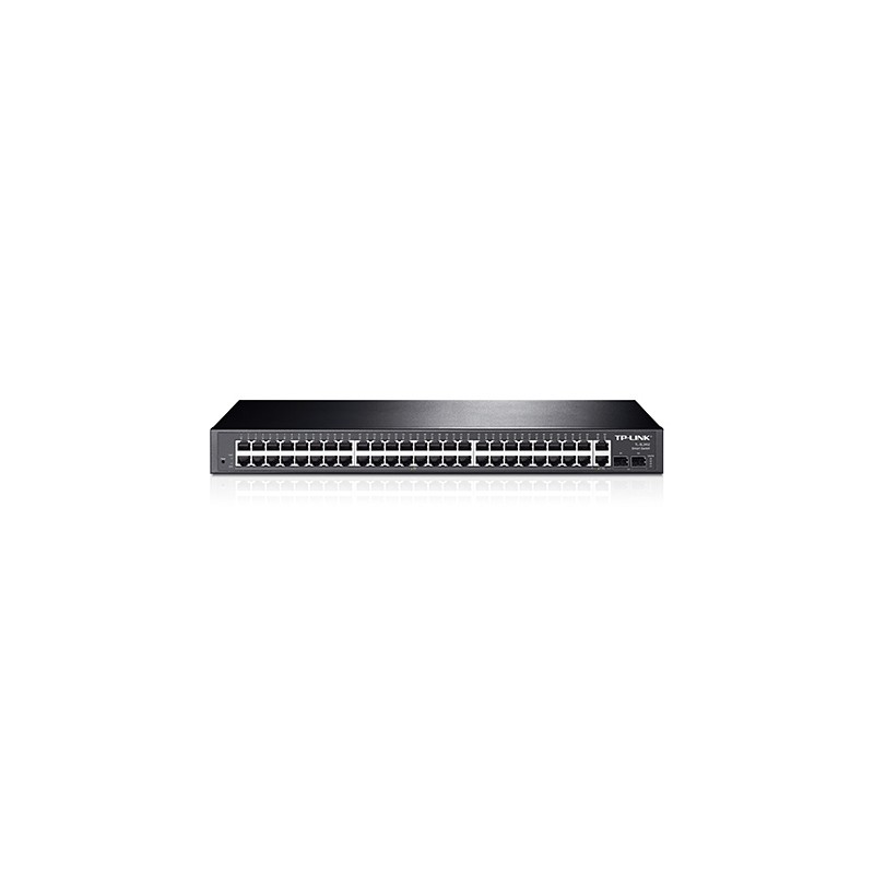 TP-LINK TL-SL2452 48-Port 10/100Mbps + 4-Port Gigabit Smart Switch - Přepínač - řízený - 48 x 10/100 + 2 x SFP + 2 x