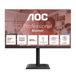 AOC MT IPS LCD WLED 27" U27E4CV - IPS panel, 3840x2160, 60Hz, HDMI, DP, USB-C