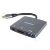 PremiumCord adaptér USB-C na HDMI, USB3.0, PD, rozlišení 4K a FULL HD 1080p