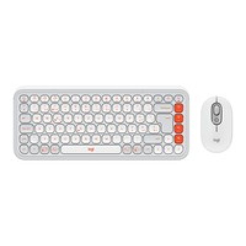 Logitech Pop ICON Combo Mouse And KB/Off White - CH - Central-419