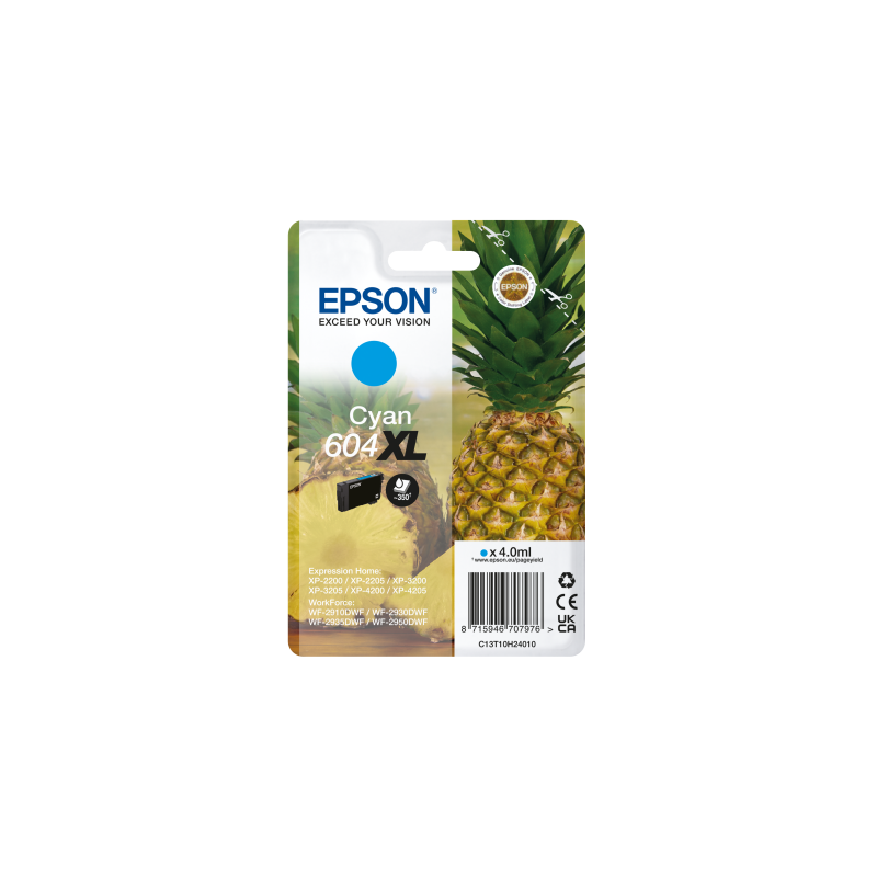 EPSON Singlepack Cyan 604XL Ink