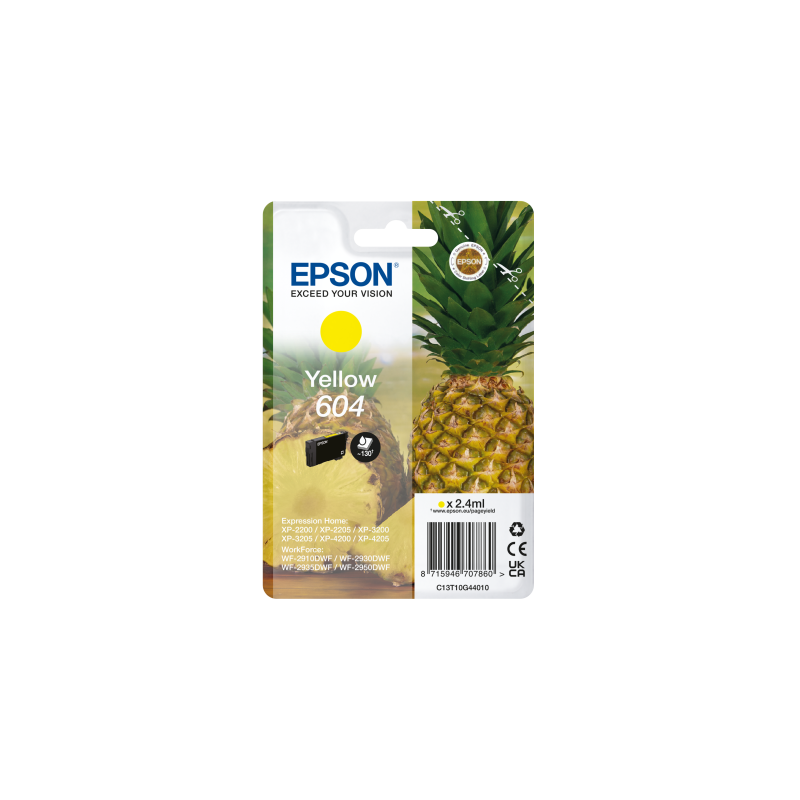 EPSON Singlepack Yellow 604 Ink
