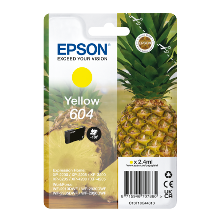 EPSON Singlepack Yellow 604 Ink